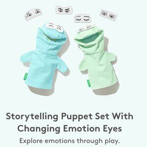 Lovevery Storytelling Puppet Set With Changing Emotion Eyes